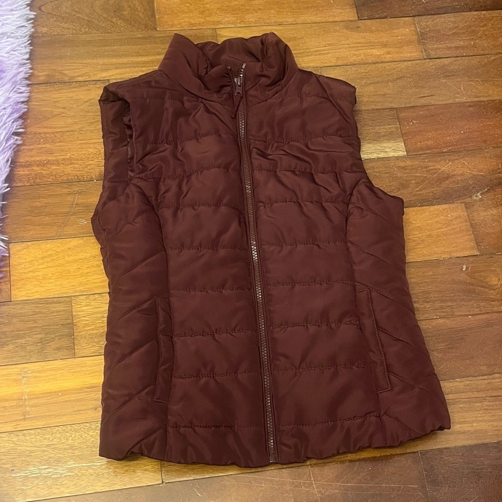 Women's Brown Quilted Vest